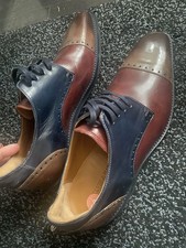 Men Handmade Shoes Two Tone