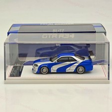 1/64 FH Nissan Skyline R34 GTR NFS Diecast Model Car Collection Fast & Furious