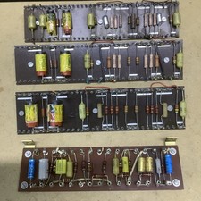 Collection of 4 x Vintage Tag Boards from British Hifi Amplifier PCB