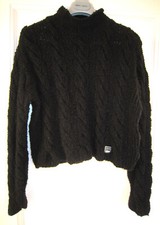 Versace cable knitted black
