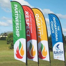 2x Feather Flag Custom Graphic