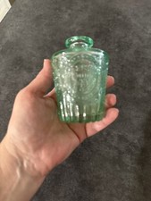Small Green Colored Glass Jar