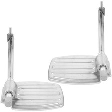 New 1 Pair of Universal Wheelchair Footrest Replacement Wheelchair Foot Pedal