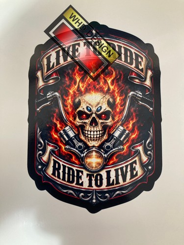 Skull fire decal - , harl