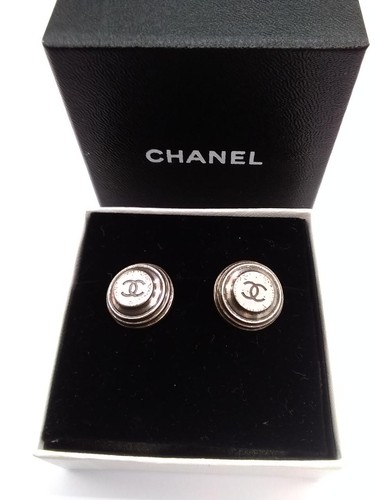 Chanel earrings gold auth - chanel,