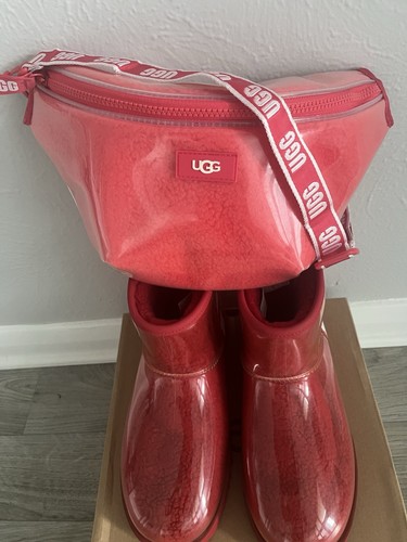 Ugg clear mini red - clear, waterproof