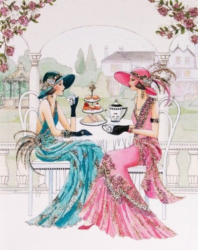 Art deco ladies cross - (1),