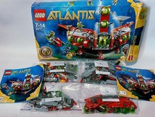 LEGO Atlantis Exploration HQ 8077 With Mini figures Instructions & Damaged Box
