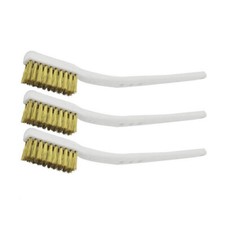 Small Brass Wire Brush Handcraft DIY Jewellery Metal Surface Cleaning Tool 3pcs