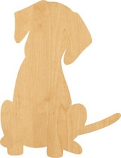 Puppy Laser Cut Out Wood Shape