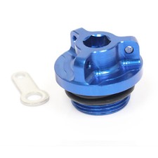 Blue CNC Oil Filler Cap