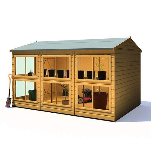 8x12 sunhut potting shed - potting, with