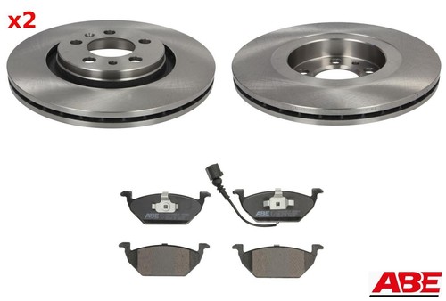 Front brake disc set - disc, with