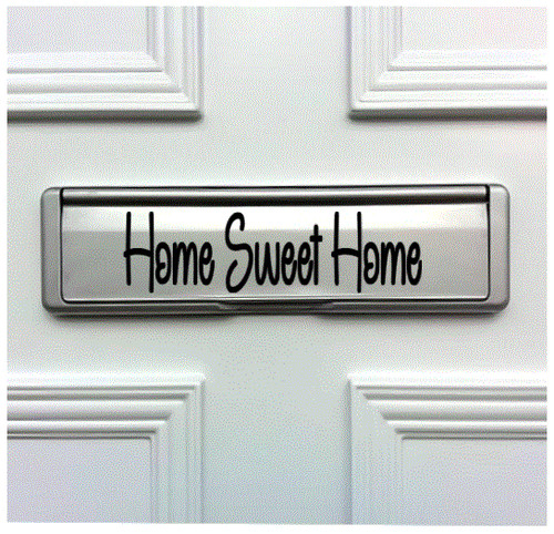 Home sweet door letter - home,