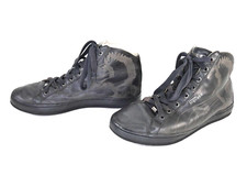 Alexander McQueen Puma Trainers Blackstation Eagle Laser Mid Black Leather UK 8