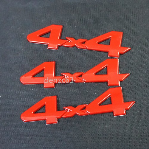 Red 4x4 glossy big metal - 3x,