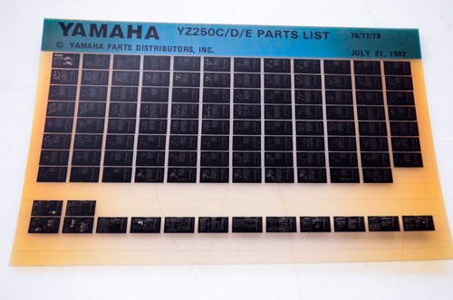 Oem yamaha yz250c e - oem, yz250c/d/e