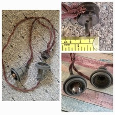 2 Antique lamp fittings with