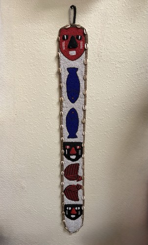 African yoruba beaded wall - yoruba,