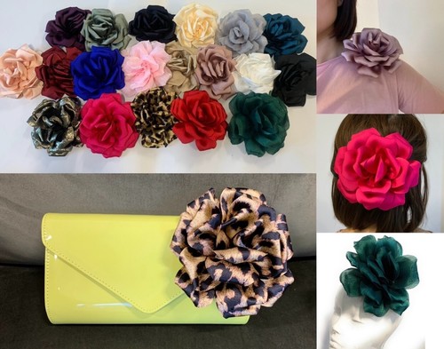 Large rose fascinator - large,