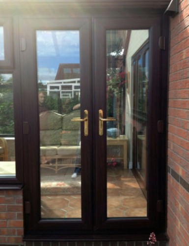 Rosewood upvc french doors - rosewood,