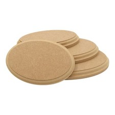 Wooden mdf oval - wooden,