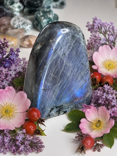 Large spectrolite unicorn blue - large,