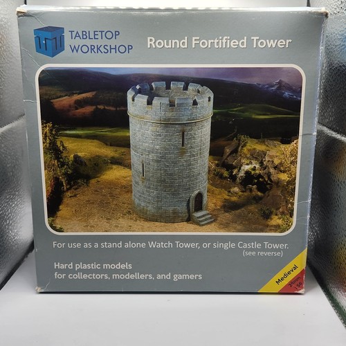 Medieval fortified round tower - fortified,