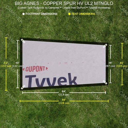 Tyvek footprint for the big - tyvek,