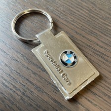 BMW Specialist Leather Chrome Key Ring/Fob Dealer Garage 3 4 5 6 7 8 M sport 