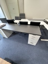 Office Furniture Desk Drawer Cabinet Set Chairs Table