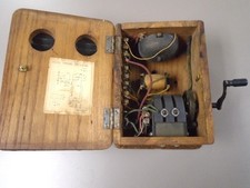 ANTIQUE TELEPHONE HAND CRANK
