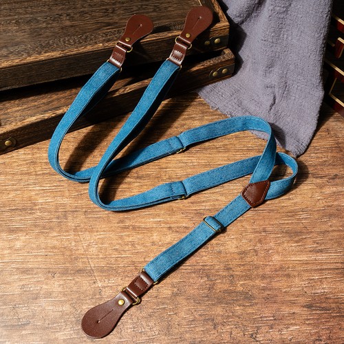 Vintage denim button - denim, button-up