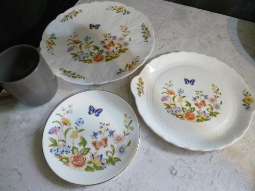 Aynsley cottage garden plates - cottage,