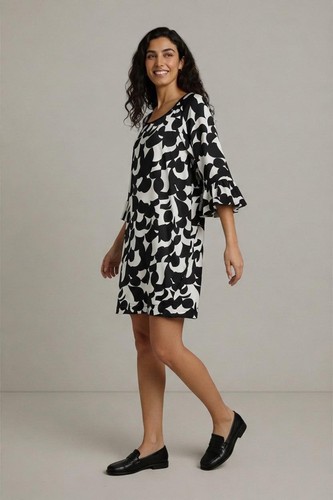 Jaeger shift dress black - shift, white