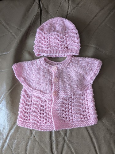 Hand knitted baby cardigan - baby, and