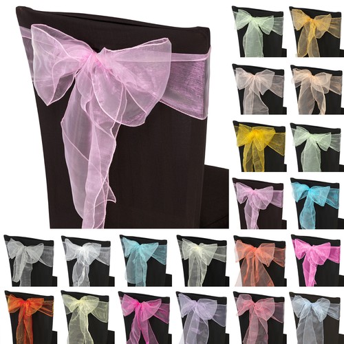 100 organza sashes - organza, chair
