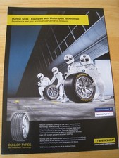 DUNLOP TYRES EQUIPPED WITH MOTORSPORT TECHNOLOGY BMW 2012 ADVERT A4 FILE 25