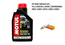 PIT BIKE OIL SERVICE & NGK