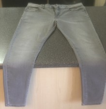 Enzo Mens Jeans 34S Grey NEW