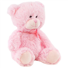 Pink Teddy Bear with Ribbon