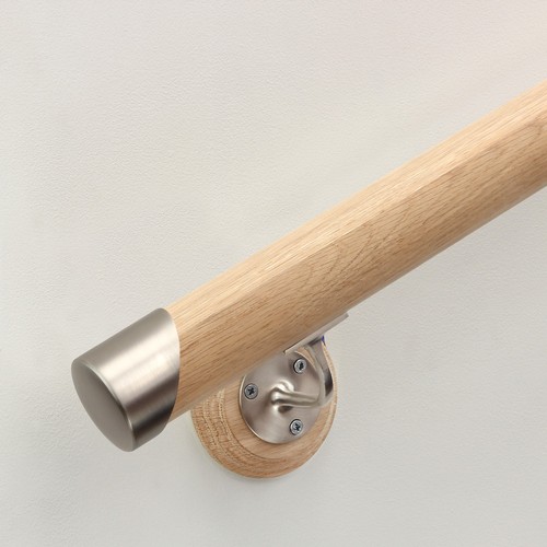 Oak round mopstick - mopstick, handrail