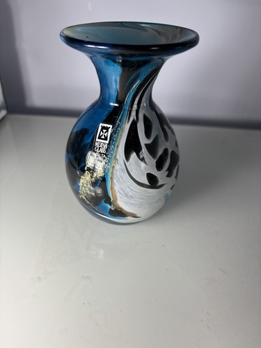 Hand blown mdina aqua - hand,