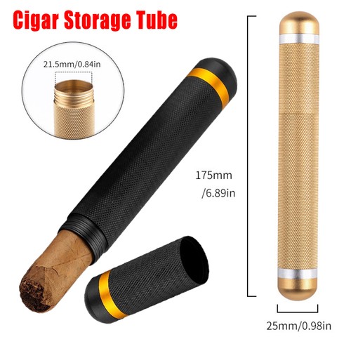 Metal humidor cigar tube - humidor,