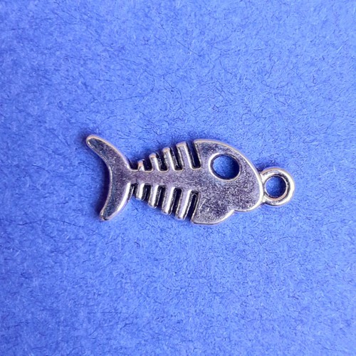 Tibetan silver fish - tibetan, bone