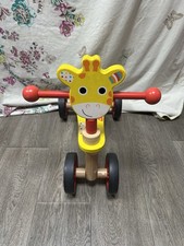 Giraffe Wooden Balance Bike For Toddlers 