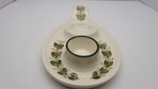 Vintage Floral Pottery Egg
