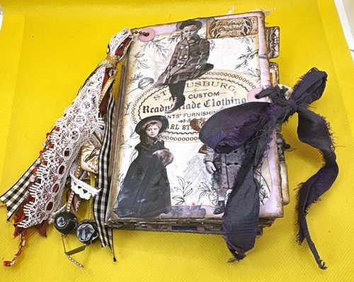 Handmade vintage junk journal - vintage,