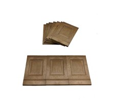 Proops Dolls House Wall Panels, Oak, Fielded Panels, 1/12th Scale. A1003