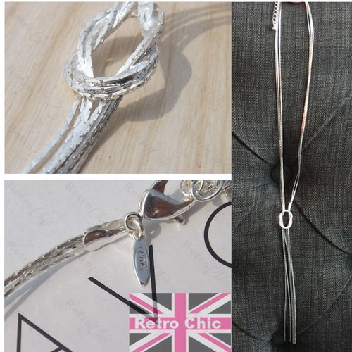 Silver fashion necklace - necklace, multi